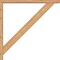 Ekena Millwork Traditional Block Smooth Bracket w/ Offset Brace, Western Red Cedar, 3 1/2"W x 34"D x 34"H BKT0402X34X34TRA05SWR - alternate 4
